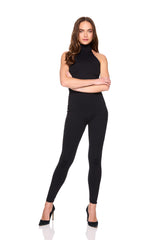 mock neck legging jumpsuit