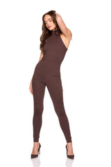 mock neck legging jumpsuit