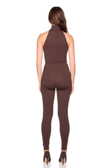 mock neck legging jumpsuit