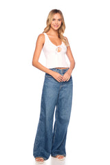 circle front tank top