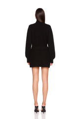 rib knit mini skirt