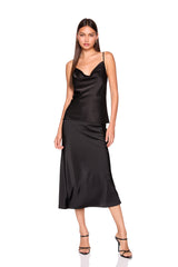 satin skirt