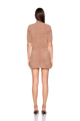 fuzzy sweater mock neck