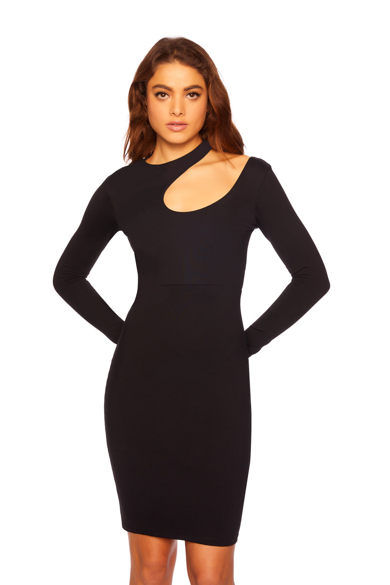 extreme cut out long sleeve dress