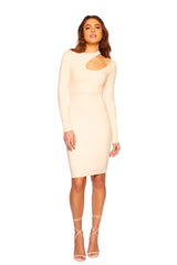 extreme cut out long sleeve dress