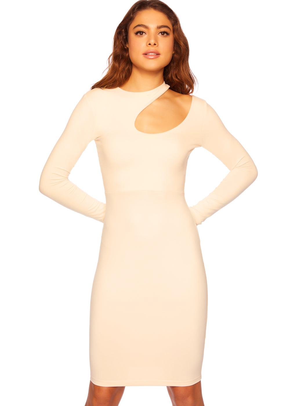 extreme cut out long sleeve dress