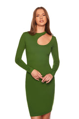 extreme cut out long sleeve dress