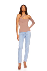 one shoulder strap top